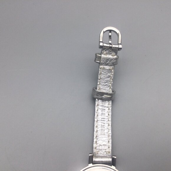 Coach Signature Watch Women 33mm Logo Dial Silver Tone Leather Band New Battery main image 6